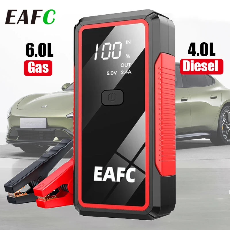 EAFC 2000A Car Jump Starter Portable Power Bank 20000mAh Car Battery Booster 12V Auxiliary Starting Device for Diesel Gasoline