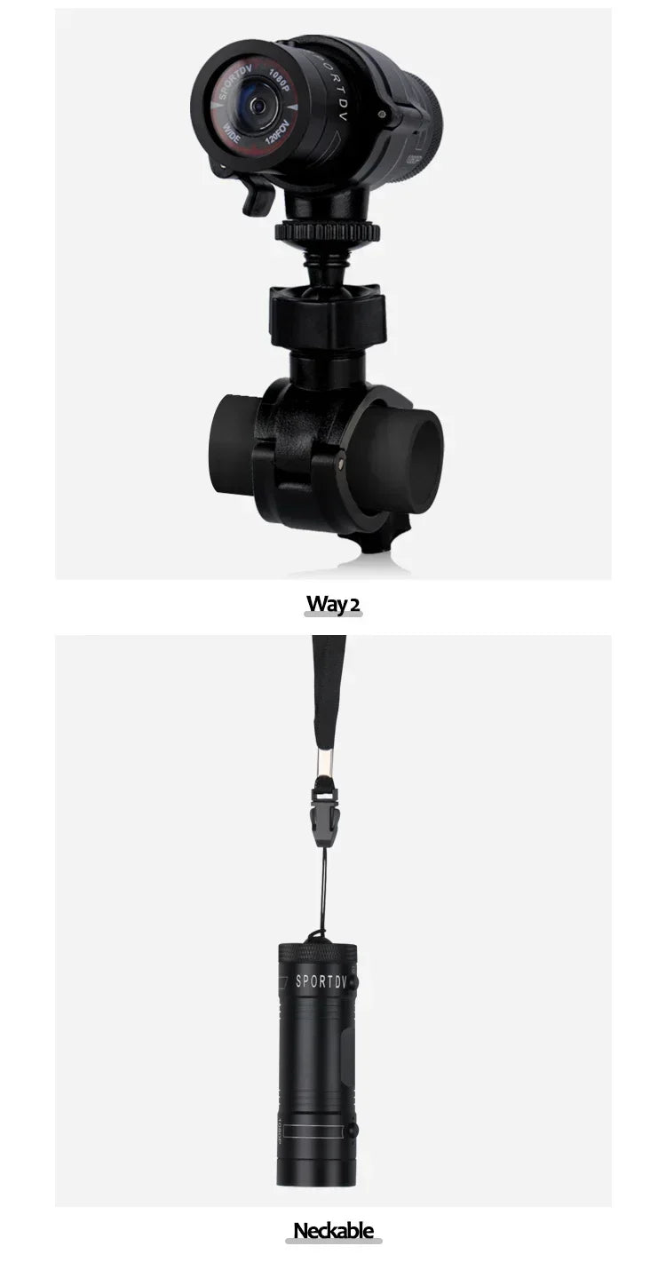 Small Action Camera HD 1080p Waterproof Mini Outdoor Bike Motorcycle Helmet Sports Action Camera Video Dv Camcorder Car Recorder