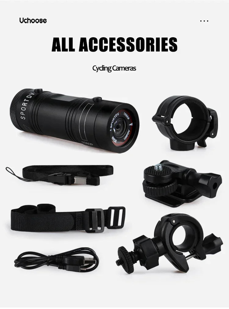 Small Action Camera HD 1080p Waterproof Mini Outdoor Bike Motorcycle Helmet Sports Action Camera Video Dv Camcorder Car Recorder