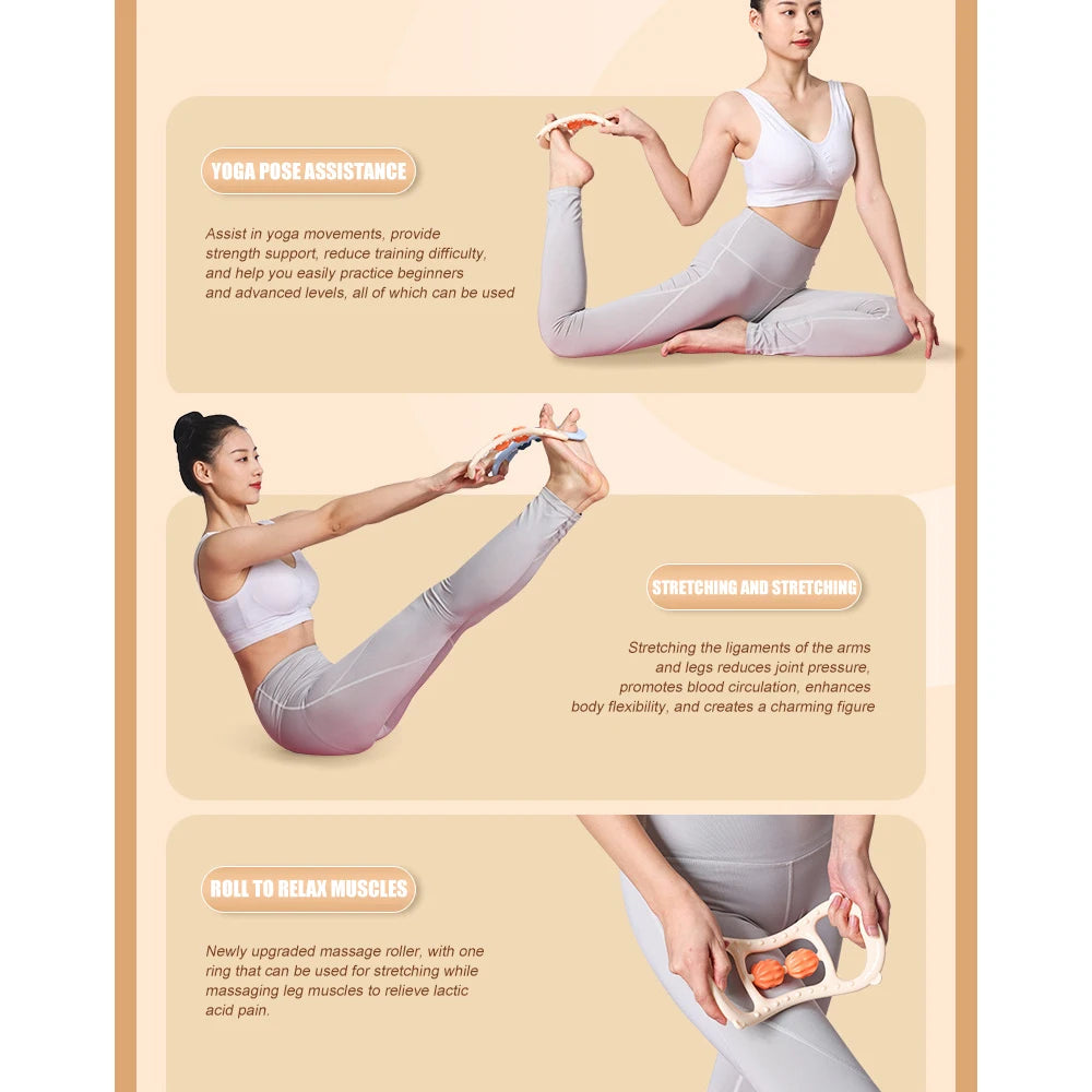 Massage Roller for Neck Thigh Calf and Leg, Personal Muscle Handheld Deep Tissue Trigger Point Foam Myofacial Tools Pro Recovery