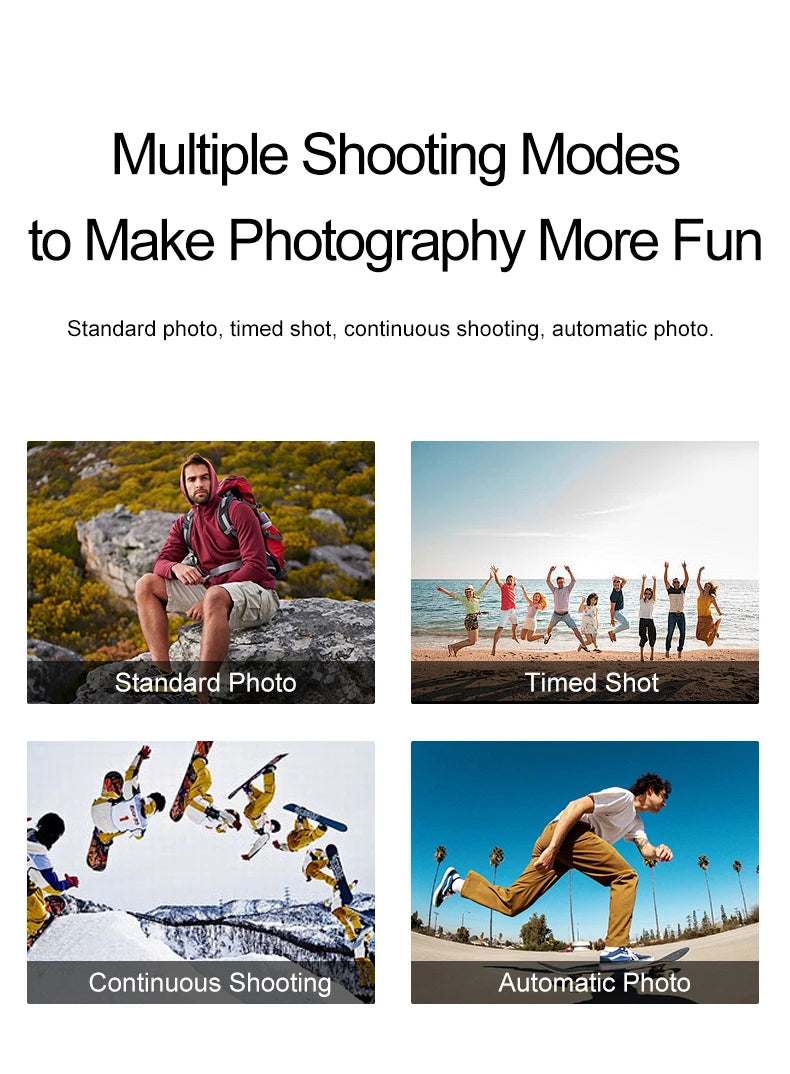 Action Camera 1080P/30FPS 2.0 In IPS Screen 170° Underwater Waterproof Helmet Video Recording Sports Cameras Outdoor Digital Cam