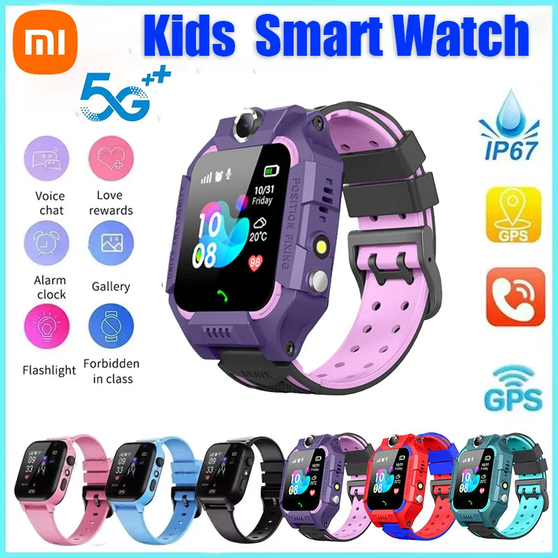 Xiaomi Kids GPS Smart Watch 5G Location SIM Card SOS Call Smart Watch Camera Waterproof Watch Gift For IOS Android Child Gift