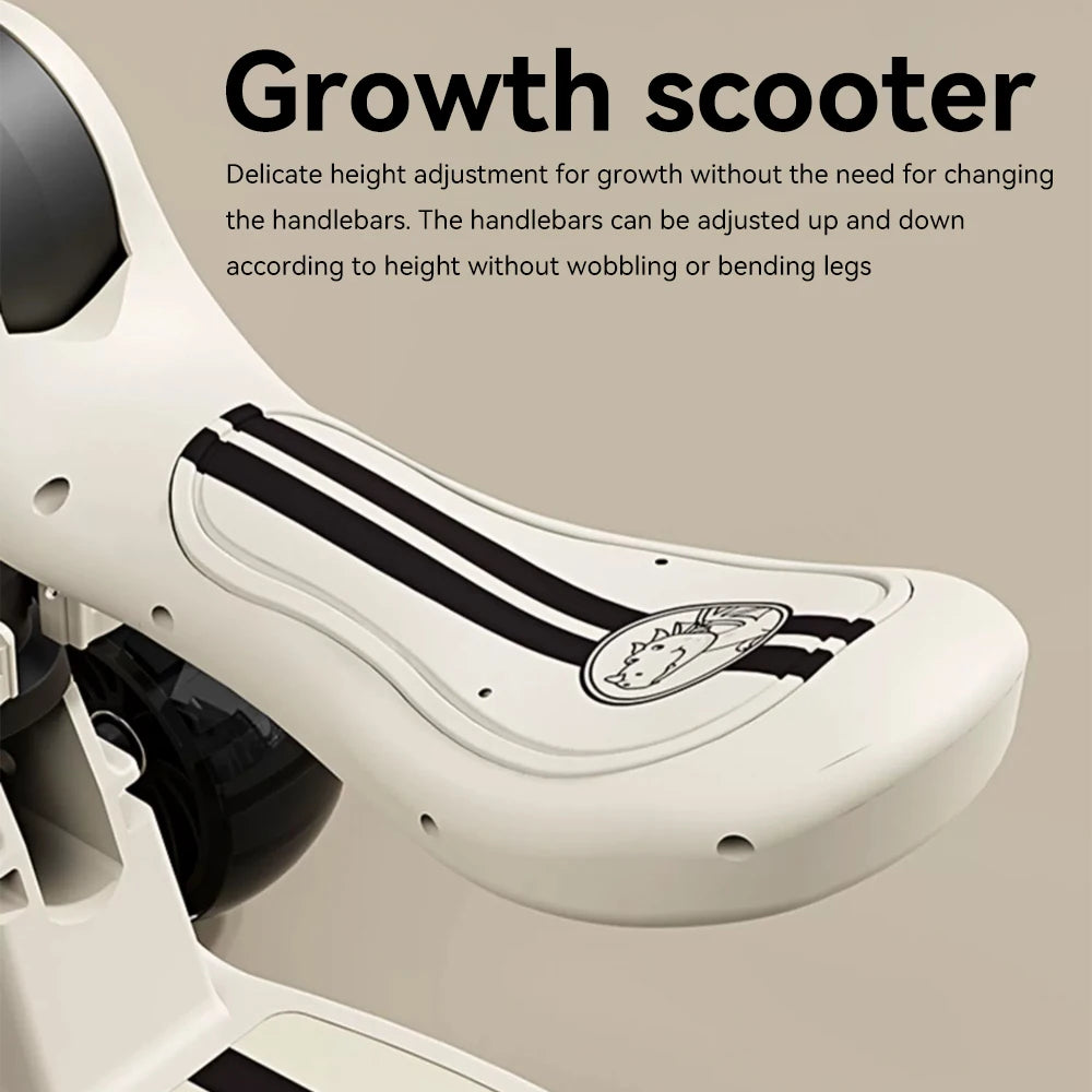 Children's Scooter Sit or Stand Ride with Flashing wheels Music Lights Foldable Seat for Boys and Girls Ages 3-10 Years Old