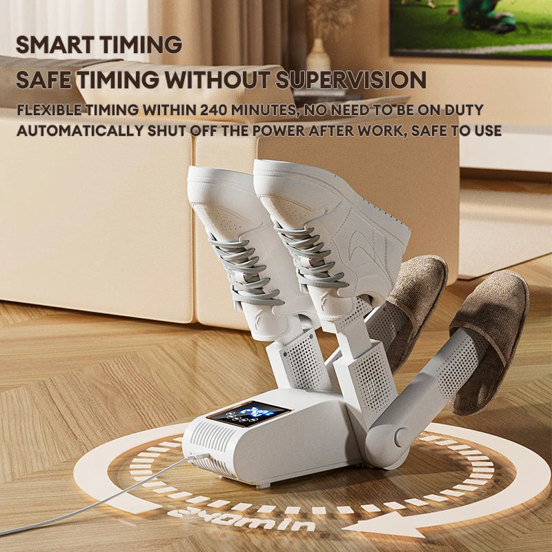 220V Shoe dryer Electric drying Dual V Bracker Foot Boot dryer Fast Smart Display Shoes Dry Constant Temperature Boot dryer EU