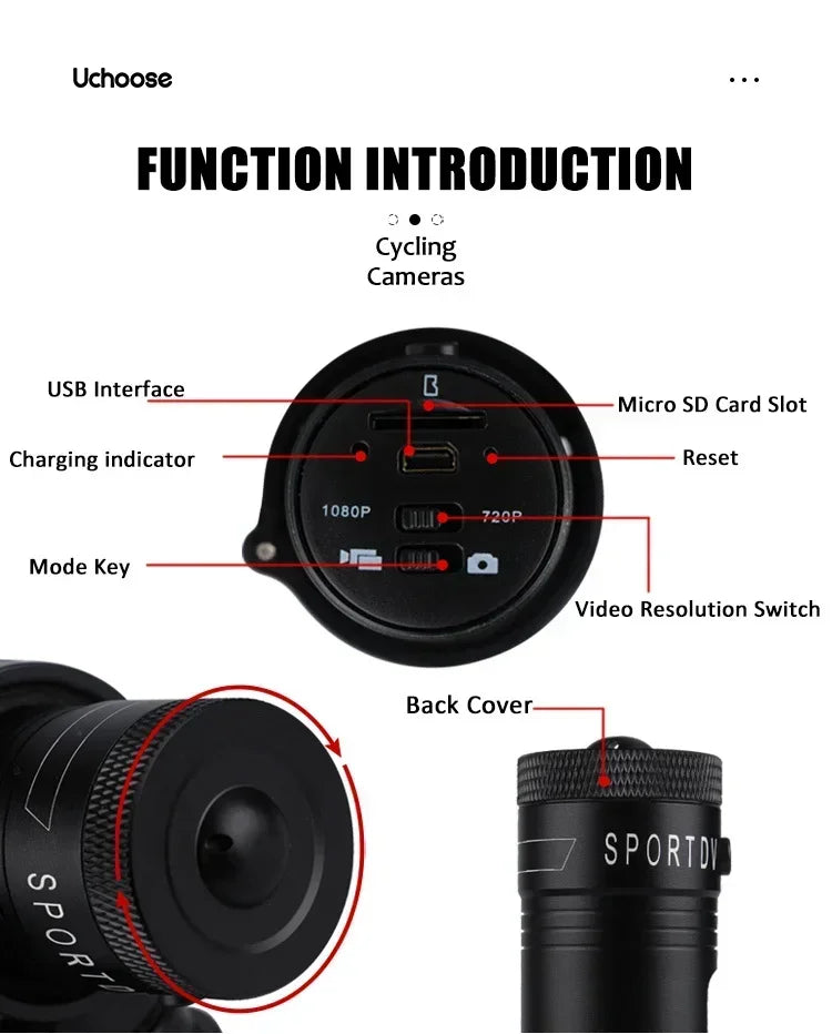 Small Action Camera HD 1080p Waterproof Mini Outdoor Bike Motorcycle Helmet Sports Action Camera Video Dv Camcorder Car Recorder