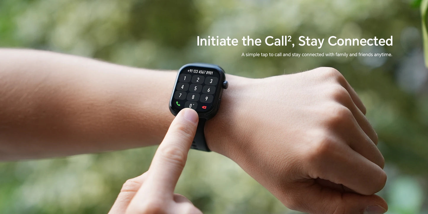 HONOR Choice Watch 2i, Smart Watch Bluetooth Calling, 1.85 Inch AMOLED, 14 Day Readiness, Spo2, 1ATM, IP68, White/Black