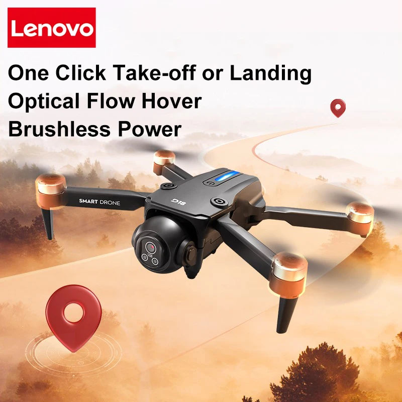 Lenovo D18 Drone 8K Aerial HD Dual Camera Photography Intelligent Obstacle Avoidance Brushless Motor 5G WIFI GPS Return VR Drone