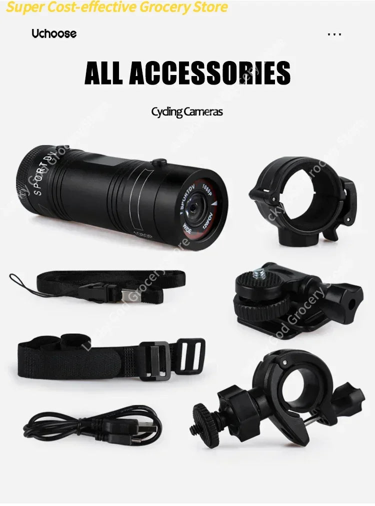 Small Action Camera HD 1080p Waterproof Mini Outdoor Bike Motorcycle Helmet Sports Action Camera Video Dv Camcorder Car Recorder