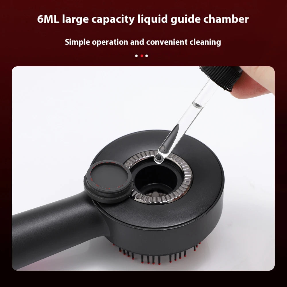 Electric Massage Comb Shiatsu Kneading Scalp Massager 630nm Red Light Scalp Medicine Applicator Hair Care Comb Anti Hair Loss