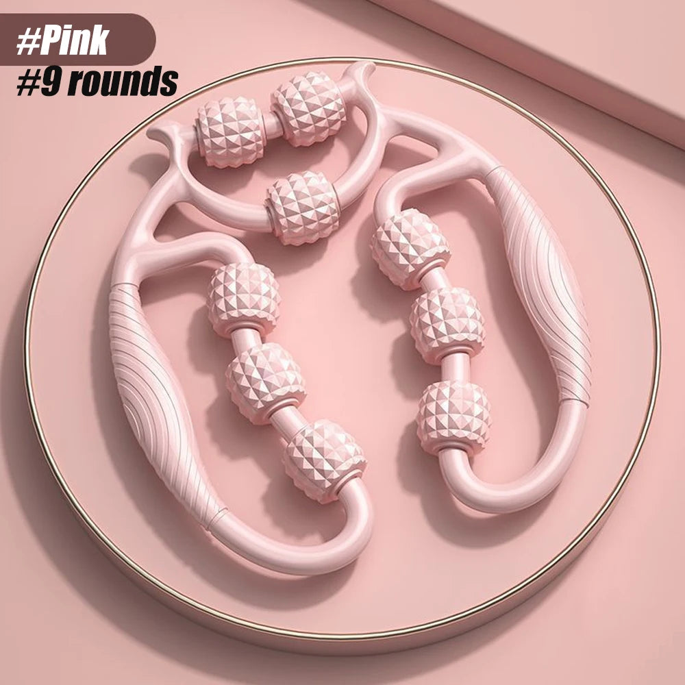 Massage Roller for Neck Thigh Calf and Leg, Personal Muscle Handheld Deep Tissue Trigger Point Foam Myofacial Tools Pro Recovery