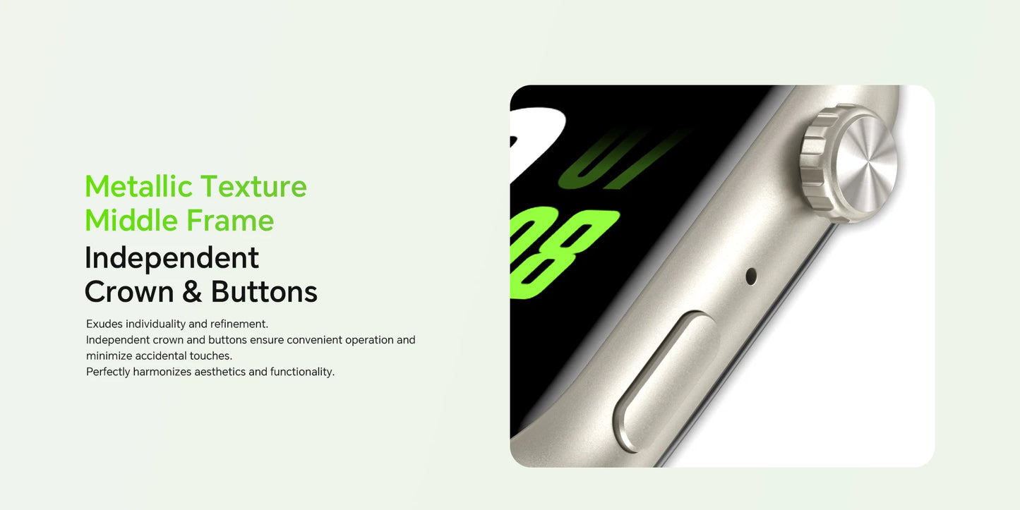 HONOR Choice Watch 2i, Smart Watch Bluetooth Calling, 1.85 Inch AMOLED, 14 Day Readiness, Spo2, 1ATM, IP68, White/Black