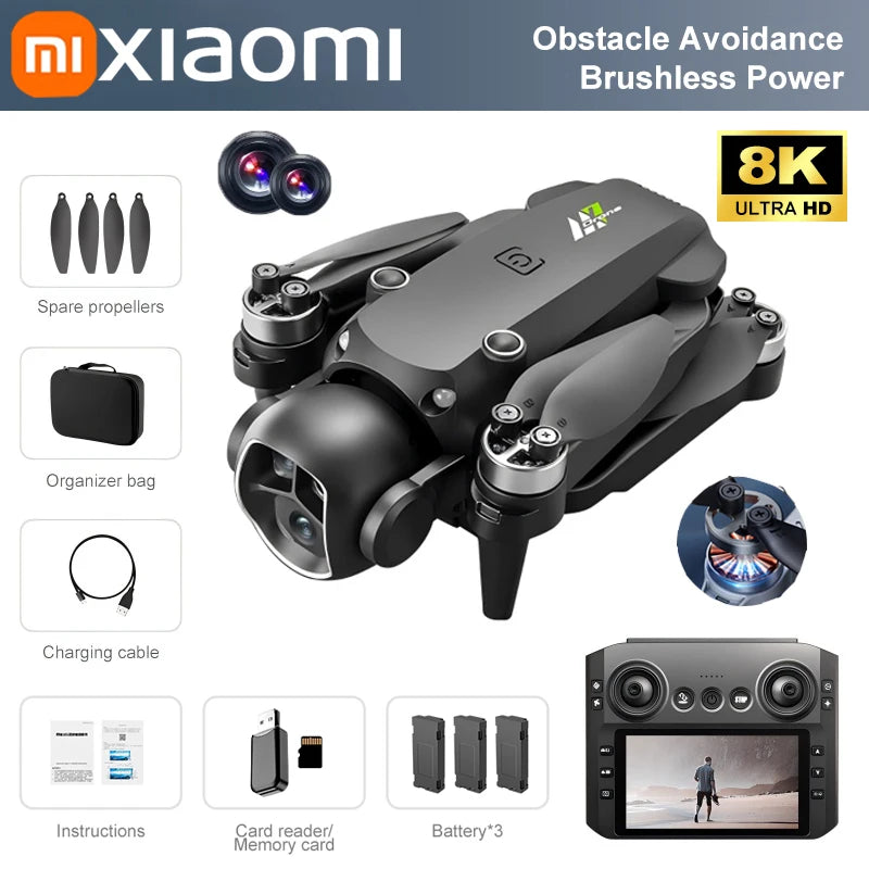 Xiaomi M7 Drone 8K Aerial HD Dual Camera Photography Intelligent Obstacle Avoidance Brushless Power 5G WIFI GPS Return Drone