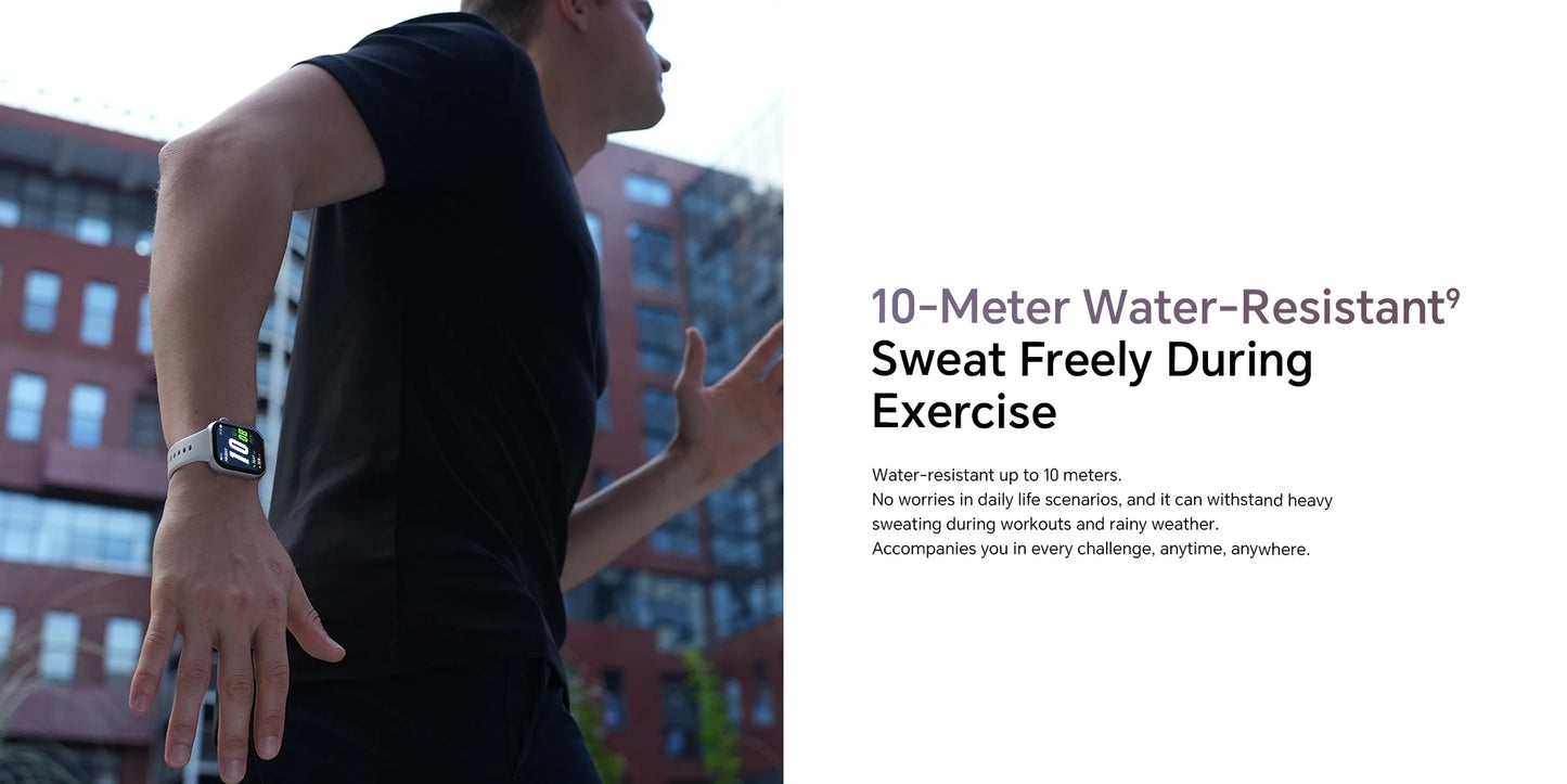 HONOR Choice Watch 2i, Smart Watch Bluetooth Calling, 1.85 Inch AMOLED, 14 Day Readiness, Spo2, 1ATM, IP68, White/Black