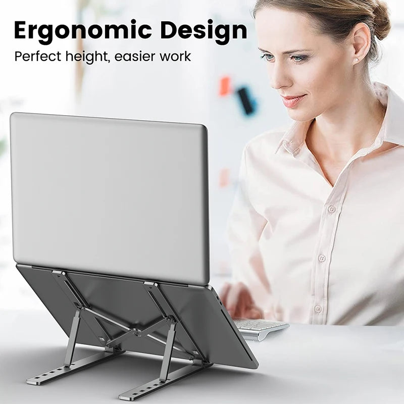 Portable Laptop Aluminium Stand Foldable Notebook Stand For Lapdesk PC Computer Cooling Bracket Laptop Holder