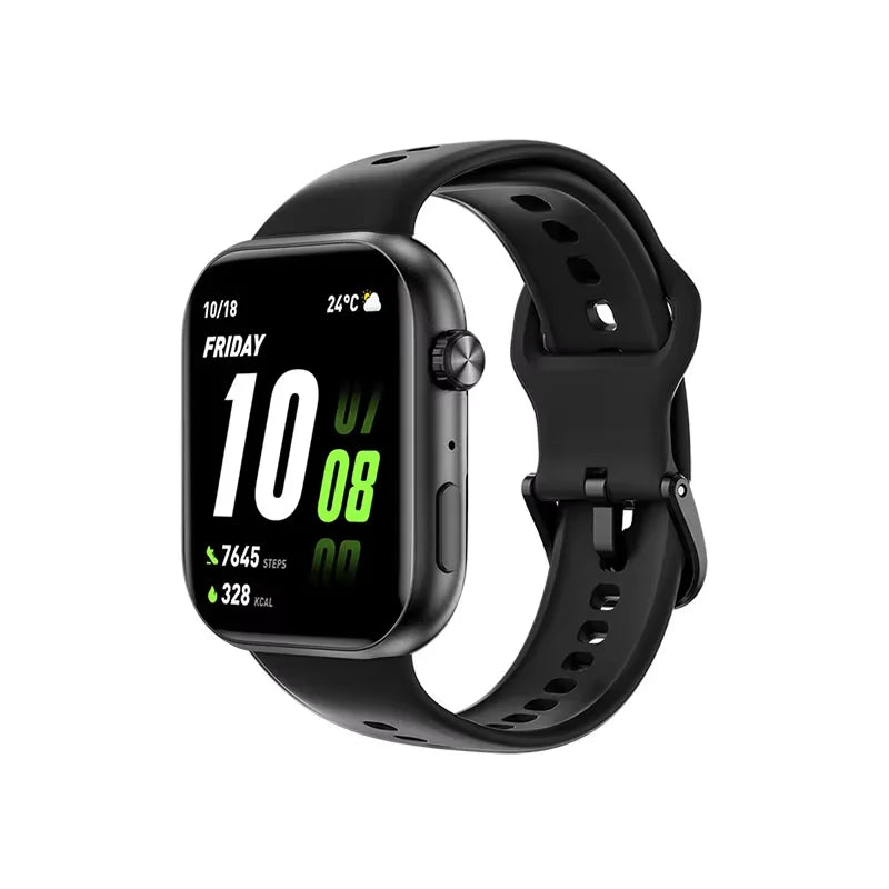 HONOR Choice Watch 2i, Smart Watch Bluetooth Calling, 1.85 Inch AMOLED, 14 Day Readiness, Spo2, 1ATM, IP68, White/Black