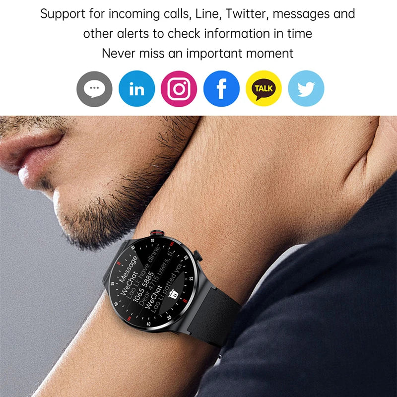 For Huawei GPS NFC ECG+PPG Smart Watch Men Bluetooth Call Fitness Tracker 100+ Sports Mode IP68 Waterproof Smartwatch Man 2025