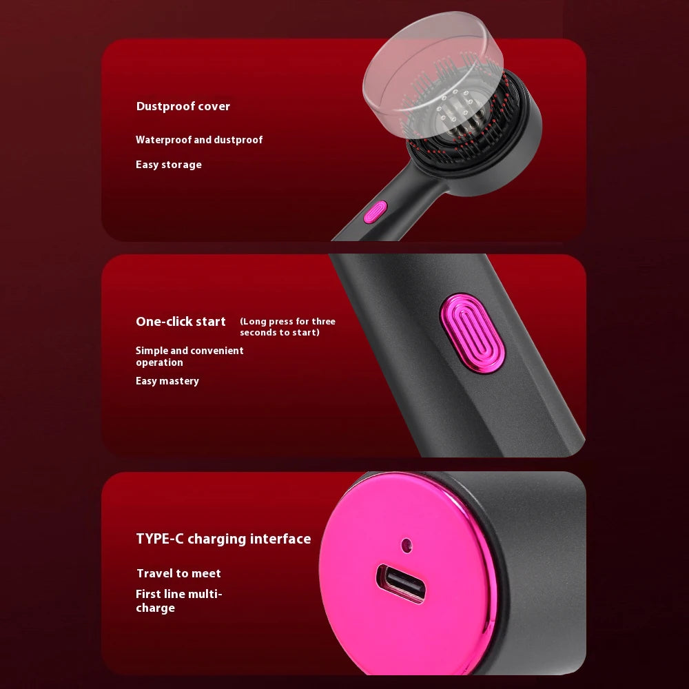 Electric Massage Comb Shiatsu Kneading Scalp Massager 630nm Red Light Scalp Medicine Applicator Hair Care Comb Anti Hair Loss