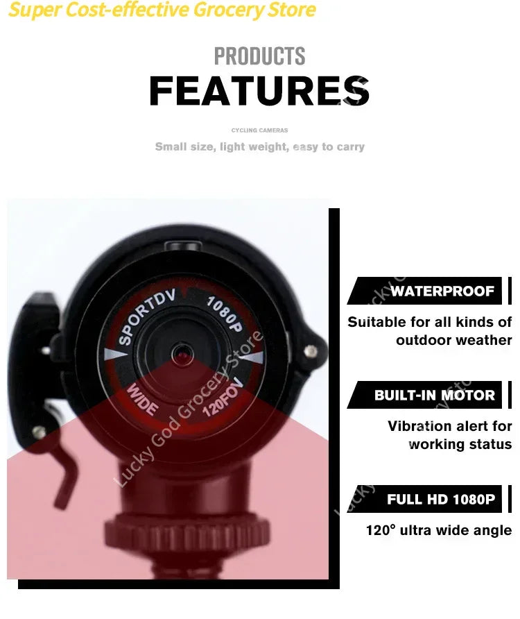Small Action Camera HD 1080p Waterproof Mini Outdoor Bike Motorcycle Helmet Sports Action Camera Video Dv Camcorder Car Recorder