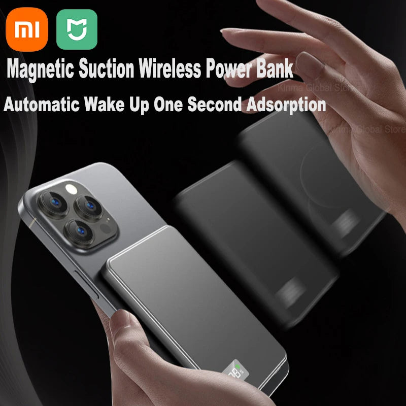 Xiaomi Mijia 50000mAh Portable Magnetic Wireless PowerBank PD22.5W Fast Charging External Battery for Magsafe For iPhone Samsung