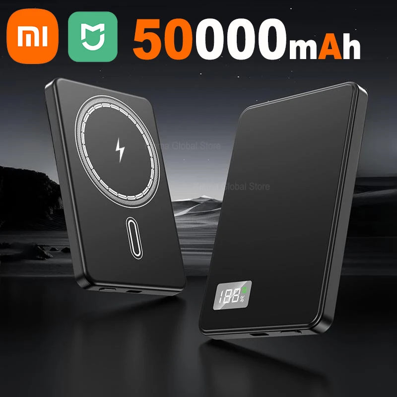 Xiaomi Mijia 50000mAh Portable Magnetic Wireless PowerBank PD22.5W Fast Charging External Battery for Magsafe For iPhone Samsung