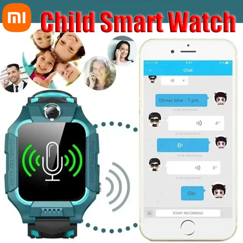 Xiaomi Kids GPS Smart Watch 5G Location SIM Card SOS Call Smart Watch Camera Waterproof Watch Gift For IOS Android Child Gift