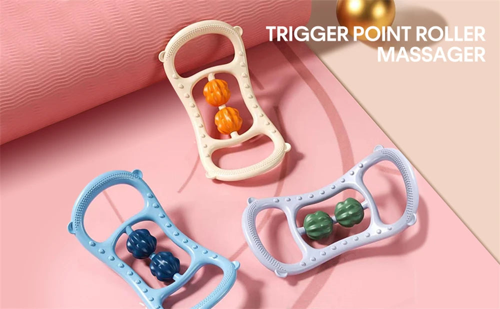 Massage Roller for Neck Thigh Calf and Leg, Personal Muscle Handheld Deep Tissue Trigger Point Foam Myofacial Tools Pro Recovery