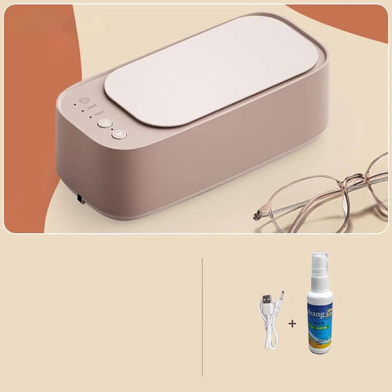 Xiaomi MIJIA 360° Ultrasonic Glasses Cleaning Machine 45KHZ Ultrasound Jewelry Cleaner Machine High Frequency Ultrasonic Cleaner